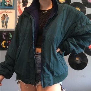 Vintage green and blue Eddie Bauer jacket 80s